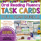 Fluency Task Cards BUNDLE { A FULL YEAR of Fluency Practice! }