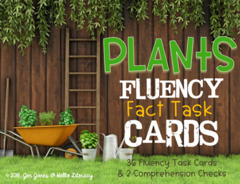 Preview of Fluency Task Cards {Fun Facts about Plants}