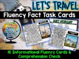 Fluency Task Cards (Informational Text on Famous Tourist A