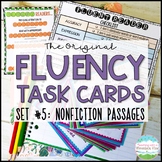 Fluency Task Cards Nonfiction Informational { Oral Reading