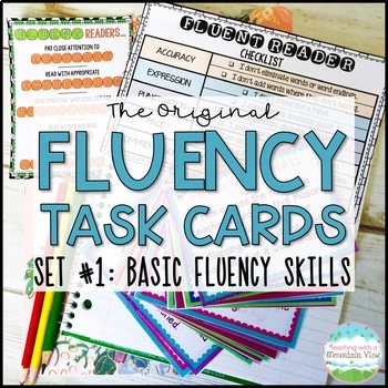 Preview of Fluency Task Cards | Science of Reading