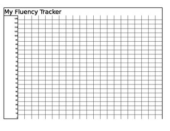 Preview of Fluency Tracker Grid