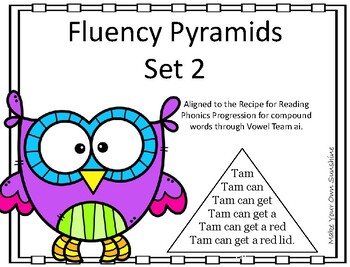 Preview of Fluency Pyramids Set 2--Recipe for Reading Compound through ai 