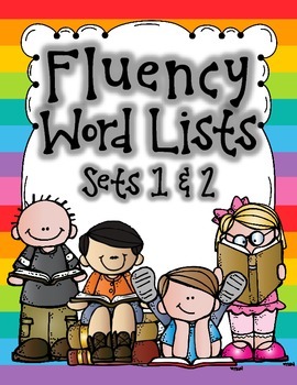 Preview of Fluency Word Lists Bundle