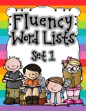 Fluency Word Lists - Set 1
