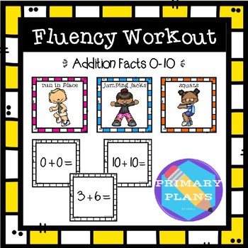 Preview of Fluency Workout - Addition Facts 0 to 10
