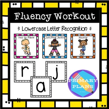 Preview of Fluency Workout - Lowercase Letter Recognition