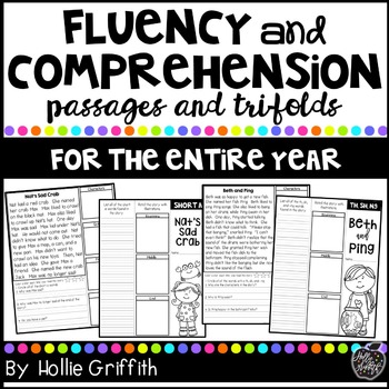 Preview of Phonics Reading Comprehension Brochures | Decodable Readers and Fluency Passages