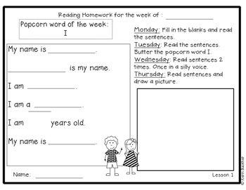 fluency homework week 25