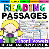 Short Vowel Reading Passages LEVEL 2 - Distance Learning