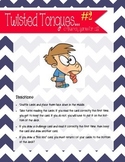 Fluency game- Twisted tongues part 2
