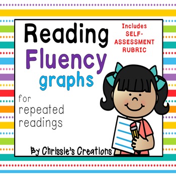 Preview of Fluency graph for repeated readings and self assessment fluency rubric