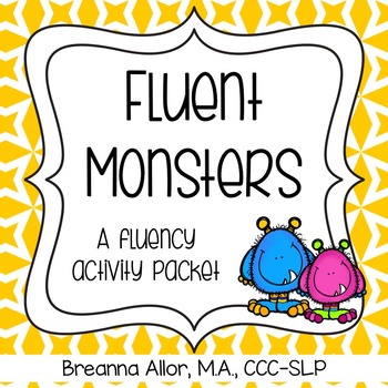 Preview of Fluent Monsters - A Fluency Packet