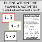 Fluent within Five: Games and activities for building math
