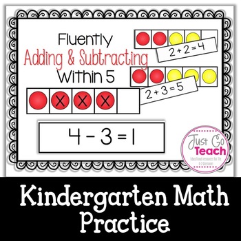Preview of Fluently Adding and Subtracting Within 5 {Kindergarten}