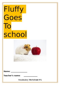 Preview of Fluffy Goes to School (Kate Mcmullan) short story workbook