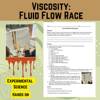 viscosity races investigating the flow of liquids experiment