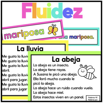 Preview of Fluidez de Primavera Spring Fluency in Spanish