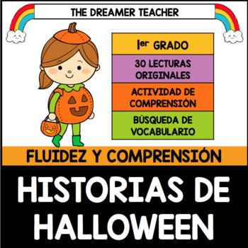Preview of Fluidez y Comprensión | Lecturas | Halloween | Distance Learning | Printables