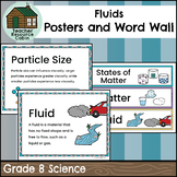 Fluids Word Wall and Posters (Grade 8 Science)