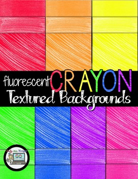 Preview of Fluorescent Crayon Textured Background Personal and Commercial Use