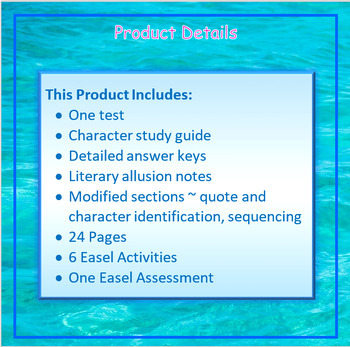 Flush Reading Comprehension Test Chapters 1 - 4 ~ Differentiated Assessment