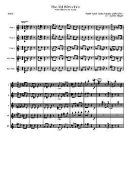 Preview of Flute Choir Arrangement - Old Wives Tale from Album for the Young