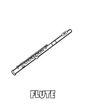 Preview of Free Coloring Sheet - Flute