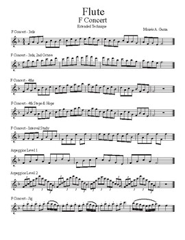 Preview of Flute - Extended Technique Packet
