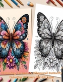Fluttering Dreams: A Whimsical Butterfly Coloring Odyssey 