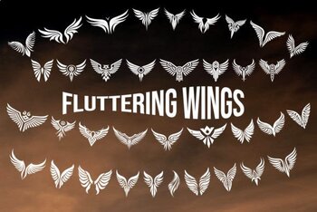 Preview of Fluttering Wings Font