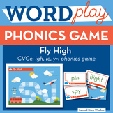 Fly High long vowel CVCe, igh, ie, y=i Phonics Game - Word