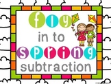 Fly In To Spring- Subtraction Task Cards FREEBIE!