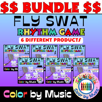 Preview of Fly Swat Rhythm Game | BUNDLE (End Of Year Music Activity)