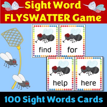  Gamenote Sight Words Game - 520 Dolch Fry Site Words with 4 Fly  Swatters from Pre K to 3rd Grade Swat Educational Learning Games for  Kindergarten Classroom : Toys & Games