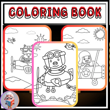 Preview of Fly away into the world COLORING BOOK