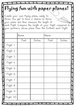 Flying Fun With Paper Planes - Measurement by Junior School with MissH