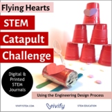 Flying Hearts Valentine's Day Catapult STEM Challenge (Ang