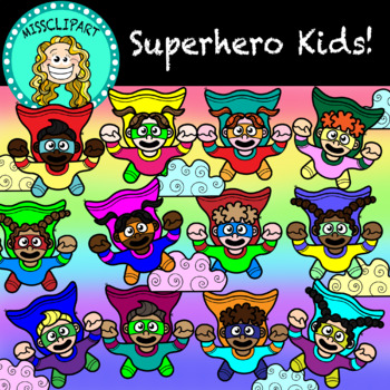 flying superhero kids