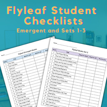 Preview of Flyleaf Decodable Books Student Reading Checklist