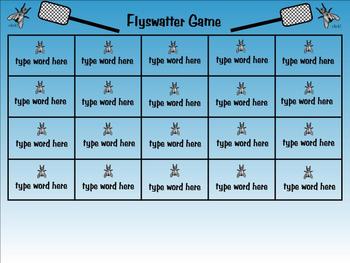 Preview of Flyswatter SMART Board Review Game - Template for Any Subject & Any Grade