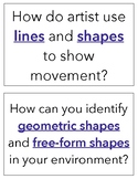 Focus/H.O.T. Art Questions: Lines & Shapes K