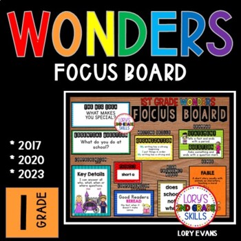 Preview of WONDERS Focus Board 1st Grade