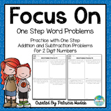 Focus On: One Step Addition and Subtraction Word Problems