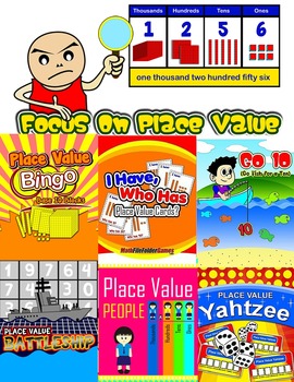 Focus On Place Value (games, Activities, Graphic Organizers & Posters)