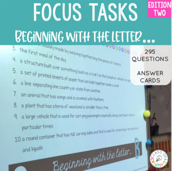 Preview of Focus Tasks Letter Detective 2