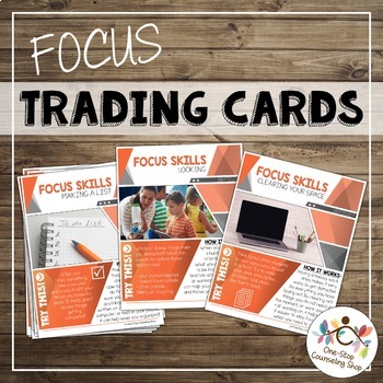 Preview of Attention and Focus Skills Trading Cards