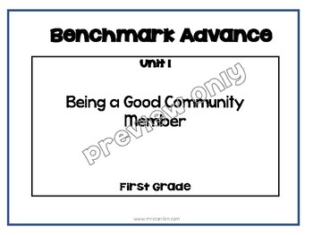 Preview of Focus Wall Benchmark 1st. Grade