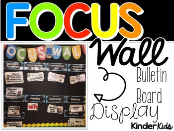 Preview of Focus Wall Bulletin Board Display {Kindergarten}