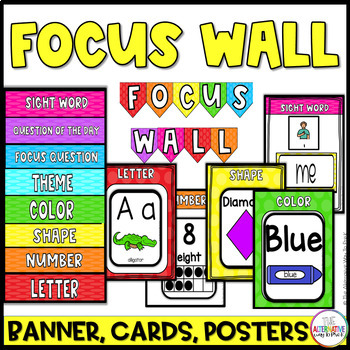 Preview of Focus Wall Bundle (Preschool, Pre-K, and Kindergarten)